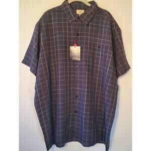 Hudson River Mens XXL Short Sleeve Chest Pocket Lightweight Casual Dress Shirt